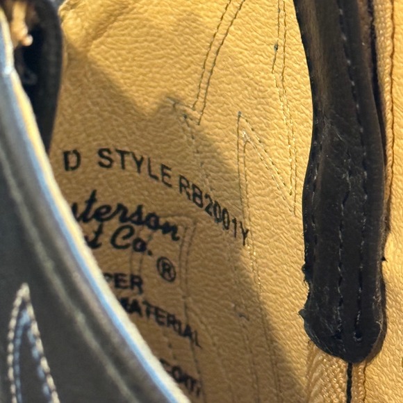 Masterson Boot Co RB2001Y Black Leather Cowboy Boots Youth‎ 4.5D (Women's 6–6.5) - Picture 9 of 11